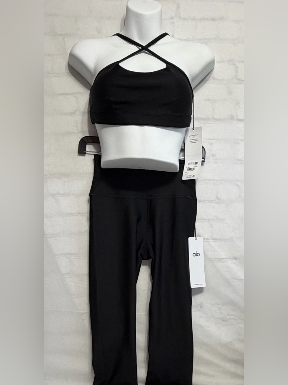 Alo Yoga Airlift Bra and High Waist Leggings Set Black Size M-Top-sm/bot